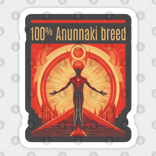 Anunnaki 1 Sticker by WickedAngel